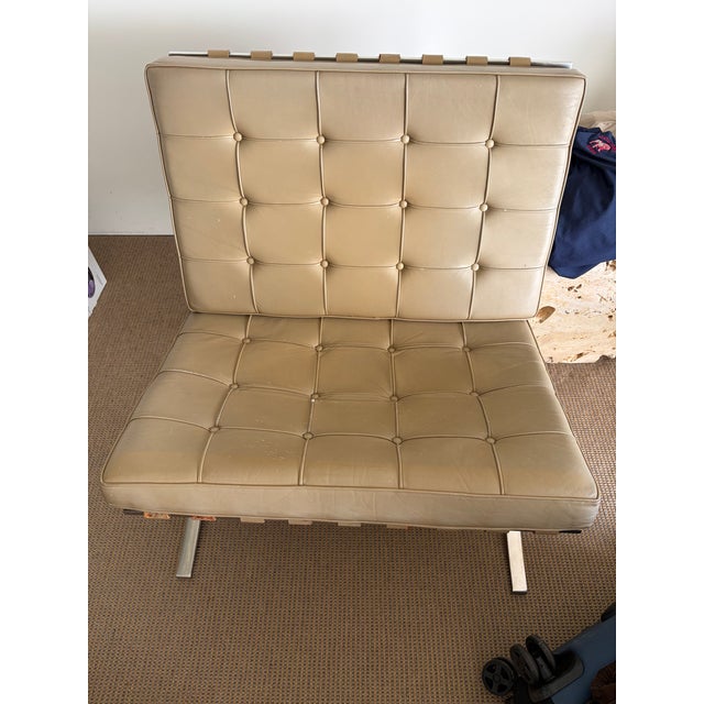 Art Deco 1970s Pair or Kroll Barcelona Chairs For Sale - Image 3 of 6