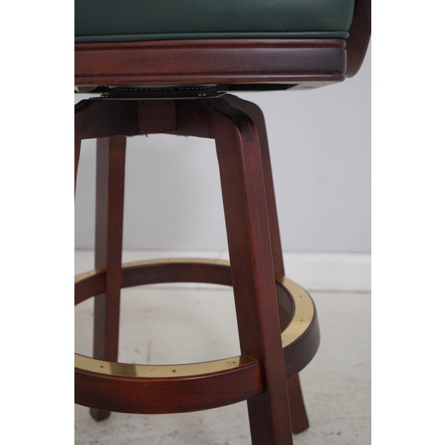 Brown Set of 5 Mikhail Darafeev Mahogany Bar Stools For Sale - Image 8 of 18