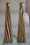 Tall Faux Wood Metallic Candle Holders - Set of 3 For Sale - Image 13 of 13