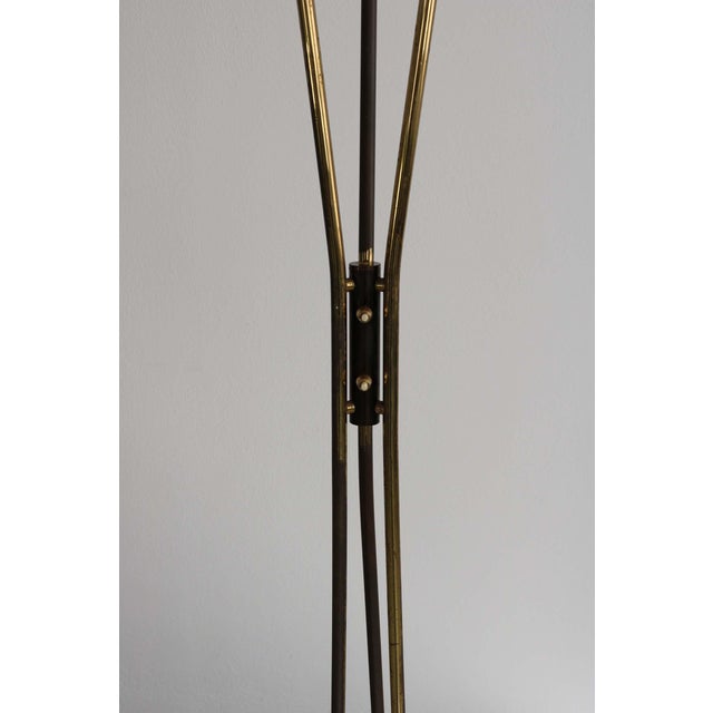 Gold Italian Floor Lamp by Gaetano Sciolari for Stilnovo, 1950s For Sale - Image 8 of 15