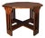 Brooks Mission Oak Octagonal Center Hall Table — Arts & Crafts Slat-Sided For Sale