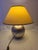 Vintage Silver-Plated Ceramic Table Lamp from La Bottega, 1980s For Sale - Image 9 of 13