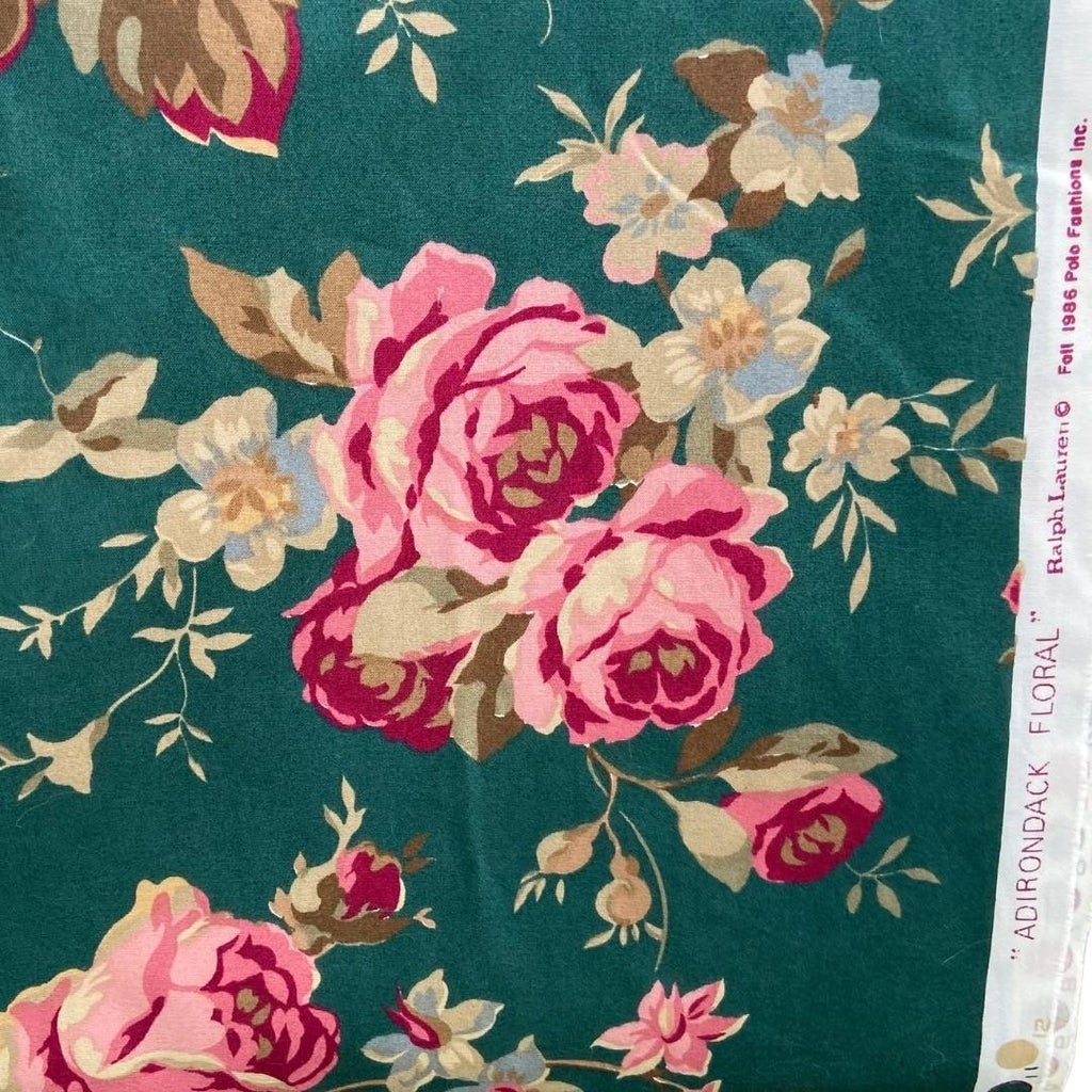 1980s Ralph Lauren Vintage Adirondack Floral Home Decor by the