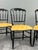 Set of four Napoleon III chairs in ebonized wood An elegant set of four Napoleon III period chairs in ebonized wood,...