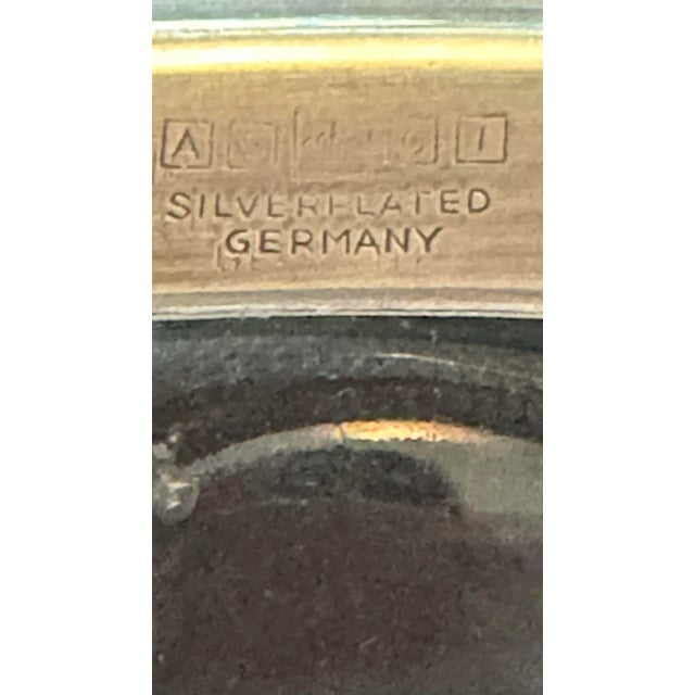 Vintage Crystal With Silver Plated Rim Bowl Germany For Sale In Nashville - Image 6 of 7
