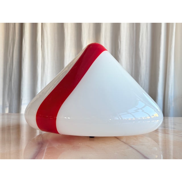 Stunning pyramidal shape ‘Mico 41’ Murano glass table lamp by Renato Toso for Leucos, Italy, 1972. A true masterpiece of...