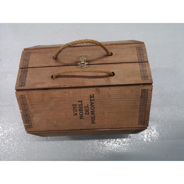 Wooden Wine Box, 1960s For Sale - Image 6 of 13