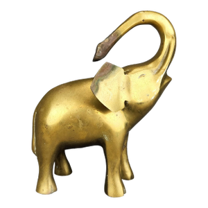 Brass Elephant Sculpture
