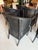 Set of 5 Lamberts Black Wicker Arm Chairs With Custom Perennials Seat Cushions For Sale - Image 4 of 14