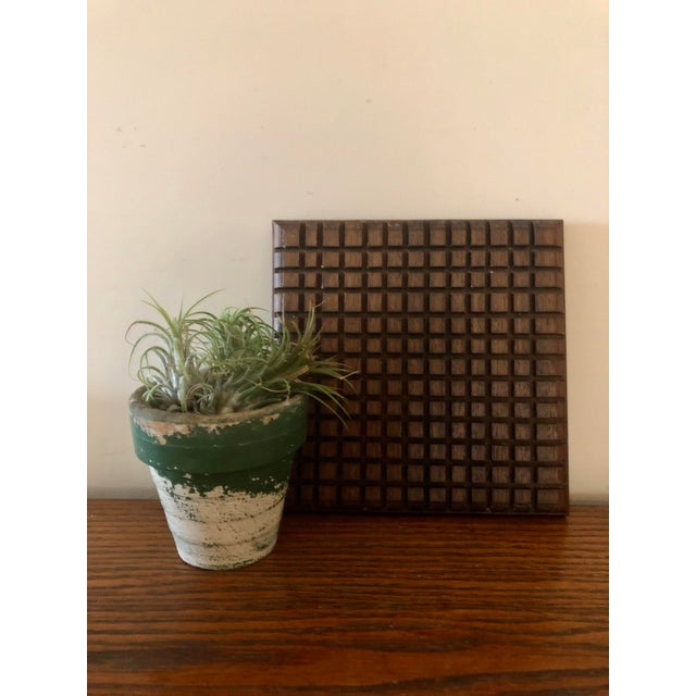 Vintage Handcrafted Wooden Hot Plate Chairish