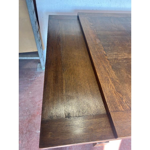 Renaissance-Style Table in Oak, 1930s For Sale - Image 11 of 12