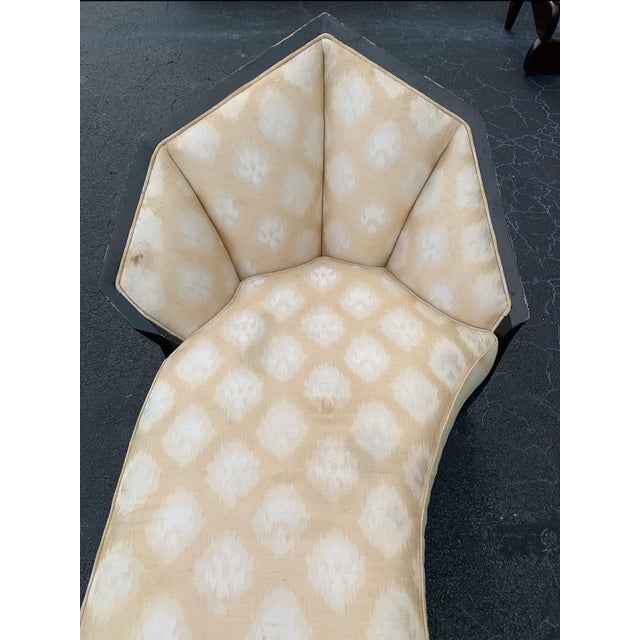 Cream Vintage Rare Pierre Chareau Chaise Lounge Chair Fainting Couch French Art Deco For Sale - Image 8 of 10