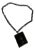 1940s Black Celluloid Cameo Necklace For Sale