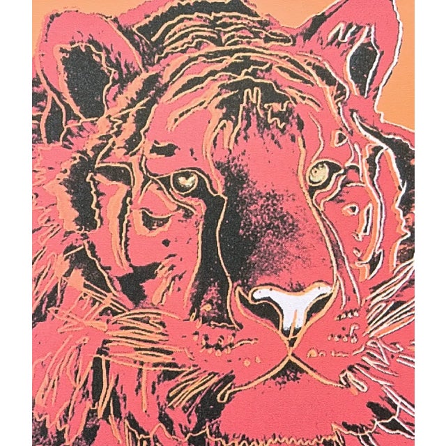 Paper After Andy Warhol, Lion Red-Azure, Print For Sale - Image 7 of 7