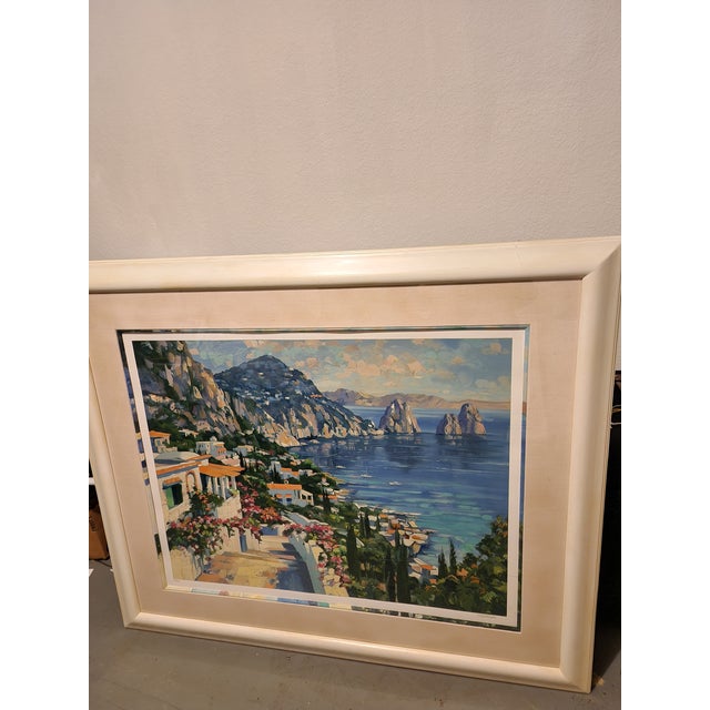Mediterranean 1990s Isle of Capri Serigrap Print by Howard Behrens For Sale - Image 3 of 16