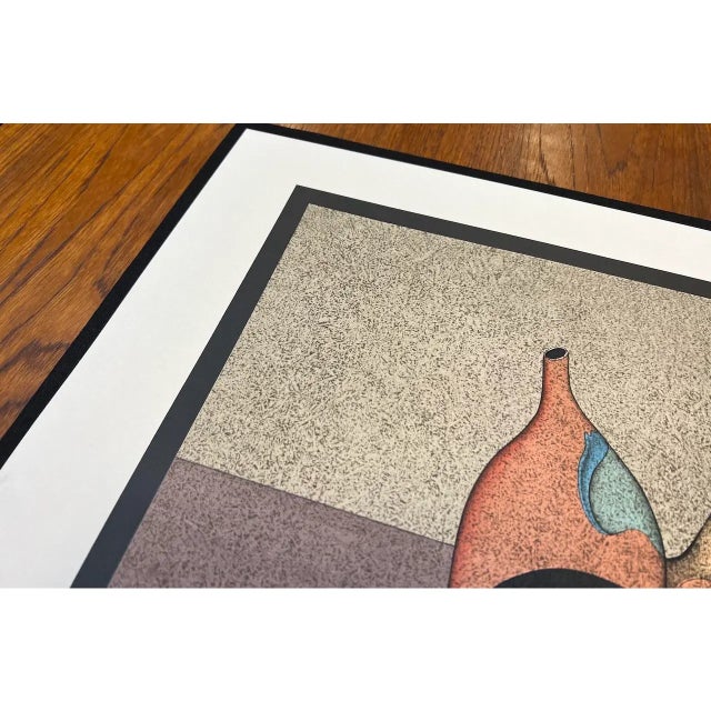 Beige Rare Mihail Chemiakin "Surreal Still Life" Lithograph 20th C. For Sale - Image 8 of 11