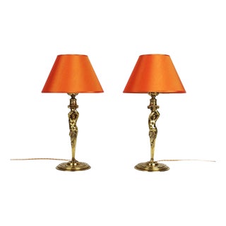 Napoleon III Lamps in Bronze, Set of 2 For Sale