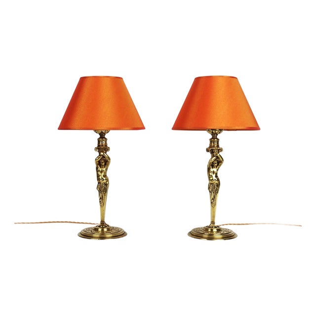 Napoleon III Lamps in Bronze, Set of 2 For Sale
