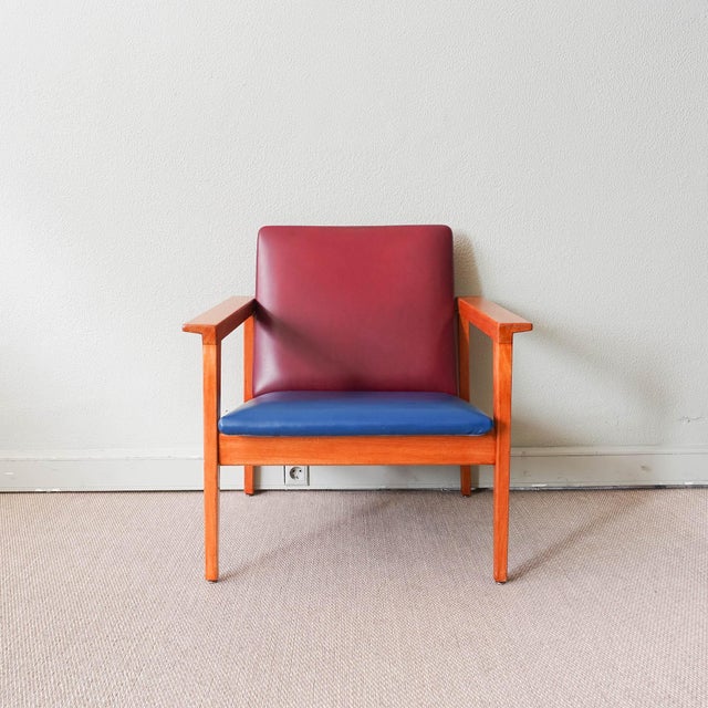 Blue Prefa Armchair by José Espinho for Móveis Olaio, 1962 For Sale - Image 8 of 16