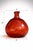 Vintage Spanish Amber Recycled Glass Demijohn Vase – Handcrafted Tangerine Art Glass Vessel For Sale - Image 4 of 7
