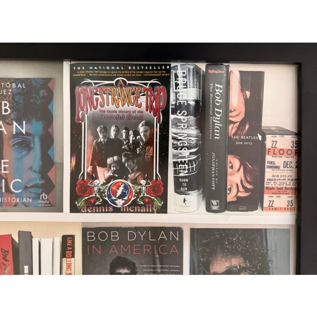 Original Bookshelf Dylan Photographic Collage Wall Art Music Montage For Sale - Image 4 of 7