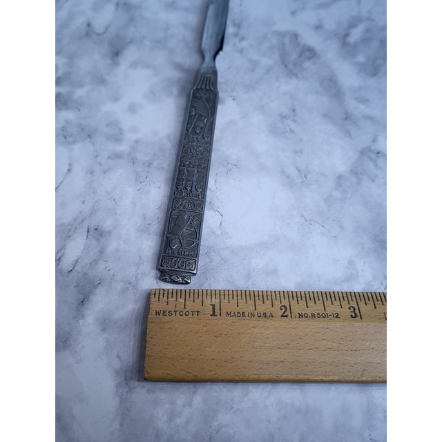 Norwegian Pewter Hardanger Konge Tinn Letter Opener For Sale - Image 9 of 10