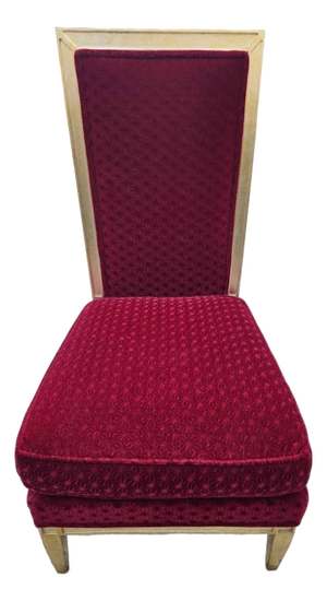Vintage Henredon Schoonbeck High Point Oversized Goose Down Stuffed ~ Embossed Velvet High Back Occasional Chair