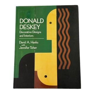 Donald Deskey Decorative Designs and Interiors 1978 Hardcover Art Deco Design Book For Sale