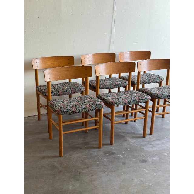 Mid-Century Modern 1960s Danish Modern Oak Dining Chairs by Farstrup - Set of 6 For Sale - Image 3 of 10