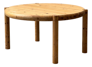 Round Pine Table by Rainer Daumiller, Denmark, 1970s