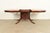 Romweber Regency Flame Mahogany Pedestal Extension Dining Table, Newly Refinished For Sale In South Bend - Image 6 of 14