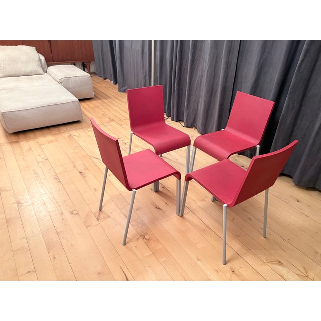 Model .03 Stackable Chairs by Maarten van Severen for Vitra, Switzerland, 2011, Set of 4 For Sale - Image 9 of 18