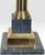 Pair of Vintage Neoclassical Black Brass and Marble Pedestal Table Lamps Attributed to Stiffel This exceptional pair of...
