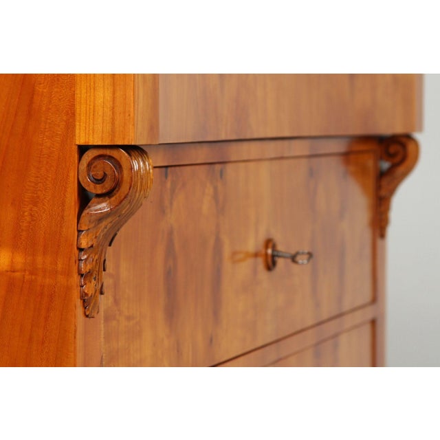 Large Biedermeier Chest of Drawers, 1845 For Sale - Image 11 of 16