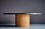Coffee Table with Slate Top with Drum Plywood Base, France, 1970s For Sale - Image 4 of 12
