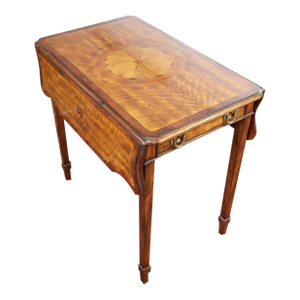 Theodore Alexander Replica Collection Sheraton Satinwood Inlaid Pembroke Table