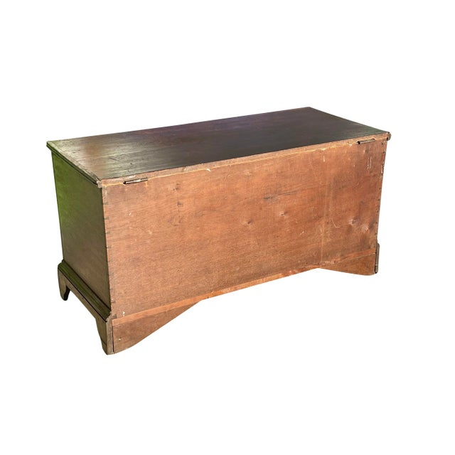 Brown Antique Queen Anne Walnut Southern Blanket Box Circa 1780 - North Carolina For Sale - Image 8 of 12
