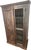 Wood Antique Hand-Carved Wood Wardrobe with Carved Doors and Iron Grille, Bali, Indonesia, 1920s For Sale - Image 7 of 18