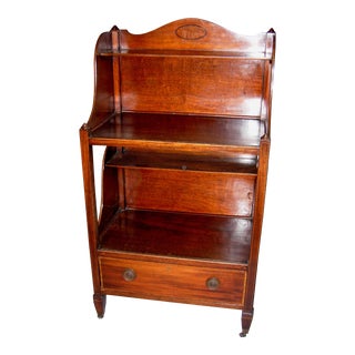 Early 20th Century George III Inlaid Two Tier Etagere For Sale