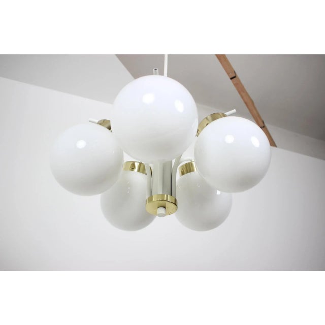 Chandelier from Kamenicky Senov, 1970s For Sale - Image 4 of 9