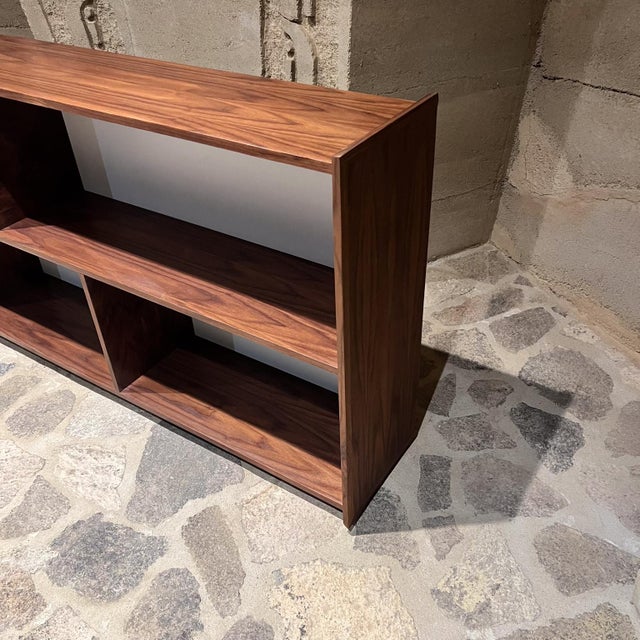 2020s Custom Walnut Wood Bookcase Pablo Romo Ambianic For Sale - Image 5 of 9