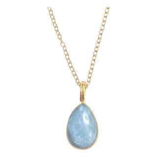 Aquamarine Teardrop Enhancer For Sale