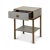 Modern Pair of Small Gray Nightstands For Sale - Image 3 of 11