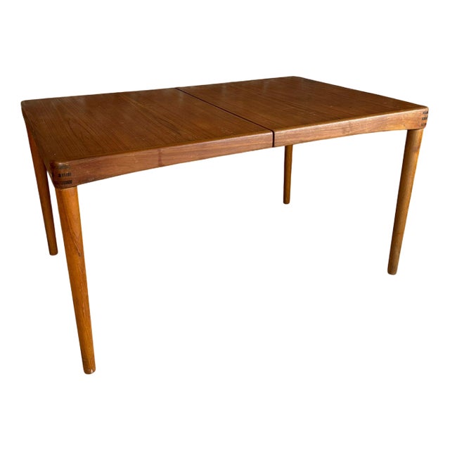 Extendable Teak Dining Table by H.W. Klein for Bramin, 1960 For Sale