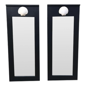 1990s Scallop Shell Mirrors - a Pair