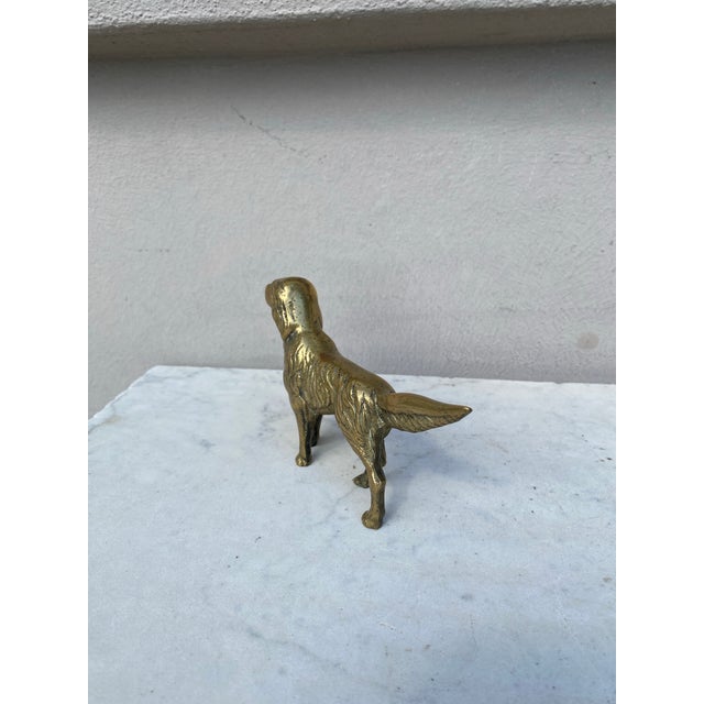 English English Brass Hunting Dog Figure For Sale - Image 3 of 4