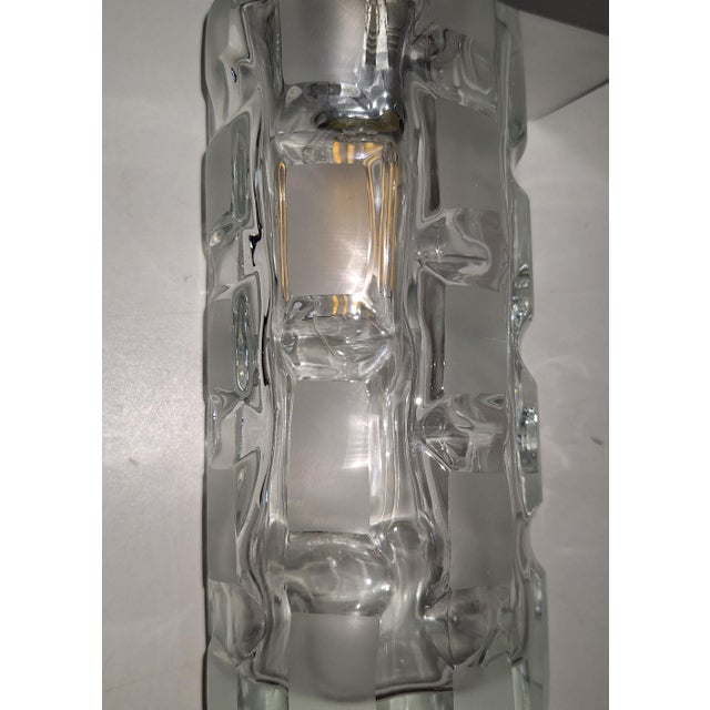 Black Vintage Wall Lamp with Aluminum Base and Polished Glass Shade, 1970s For Sale - Image 8 of 9