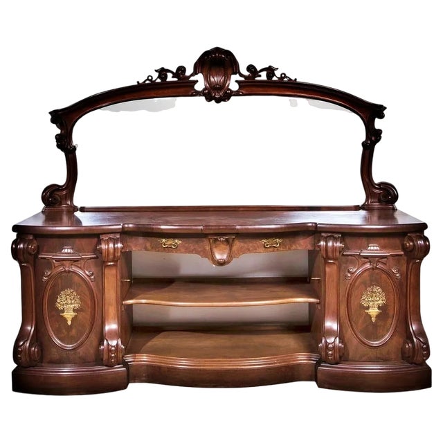 English Victorian Sideboard, 19th Century For Sale