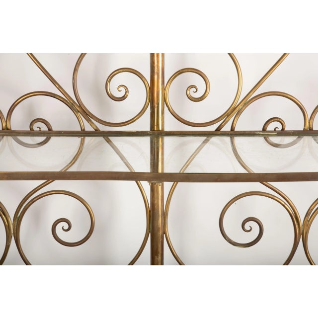 Metal Ornate 19th-Century Italian Brass Baker's Rack For Sale - Image 7 of 12