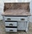 Antique Walnut Washstand Commode Pink Marble Top Gray Cottage Distressed 1880s For Sale In Philadelphia - Image 6 of 12